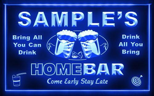 Name Personalized Custom Home Bar